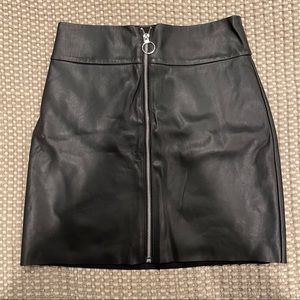 Express Faux Leather Skirt